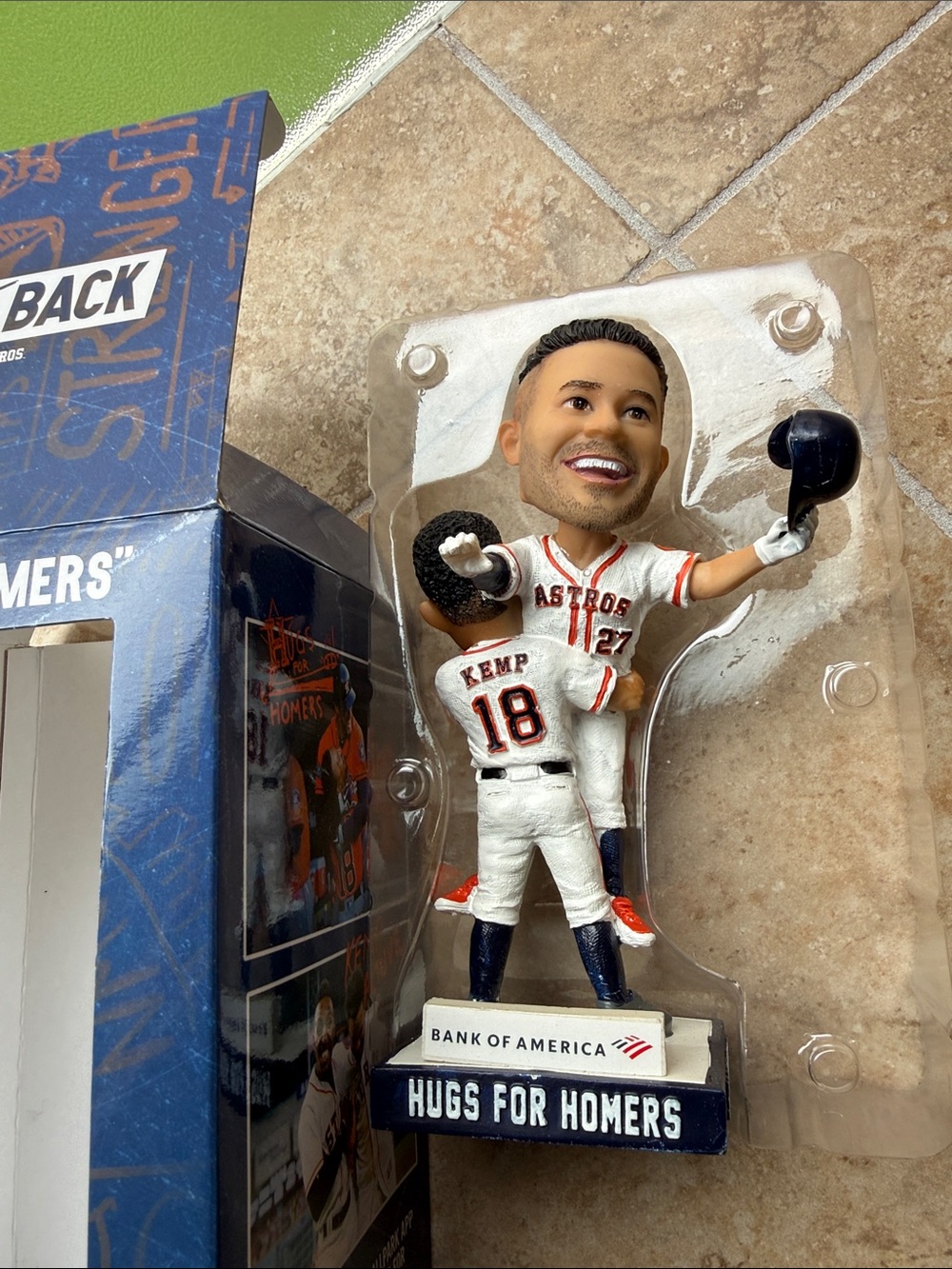 Houston Astros 2019 Bobblehead Jose Altuve Tony Kemp Hugs For Homers Collectible